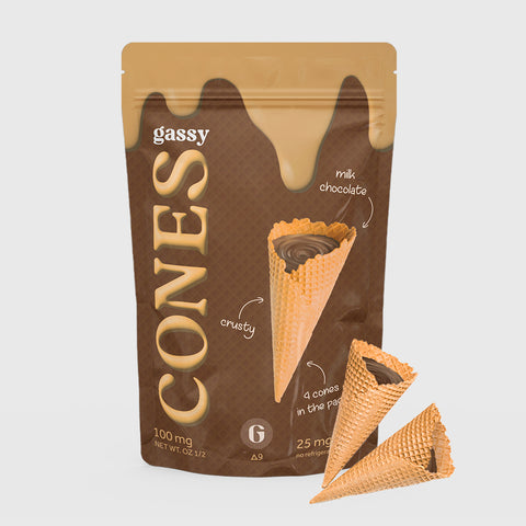 CONOS DE CHOCOLATE CON LECHE