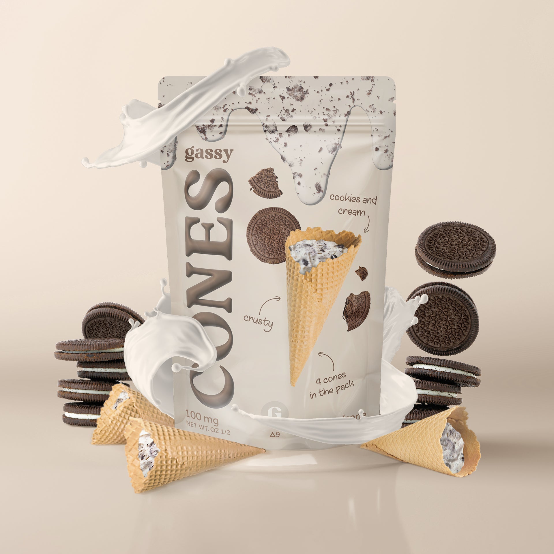 Gassy Chocolate Cones